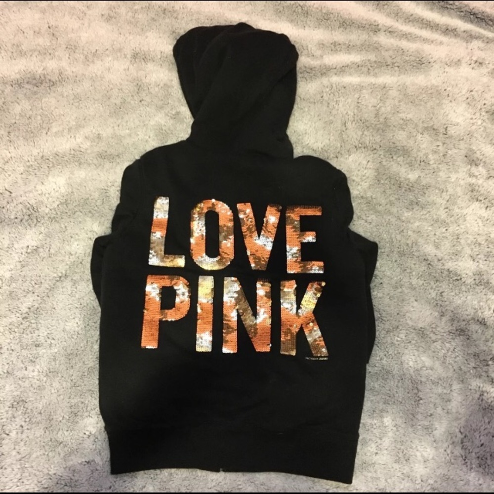 Victoria Secret Pink Faux Fur Hoodie